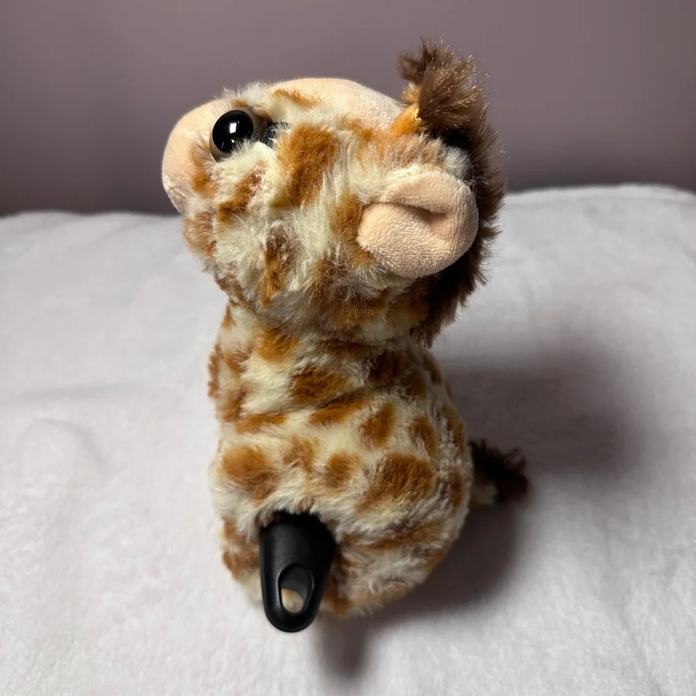 The Petting Zoo Giraffe Slap Bracelet Plush Brown Beige Stuffed Animal 10
